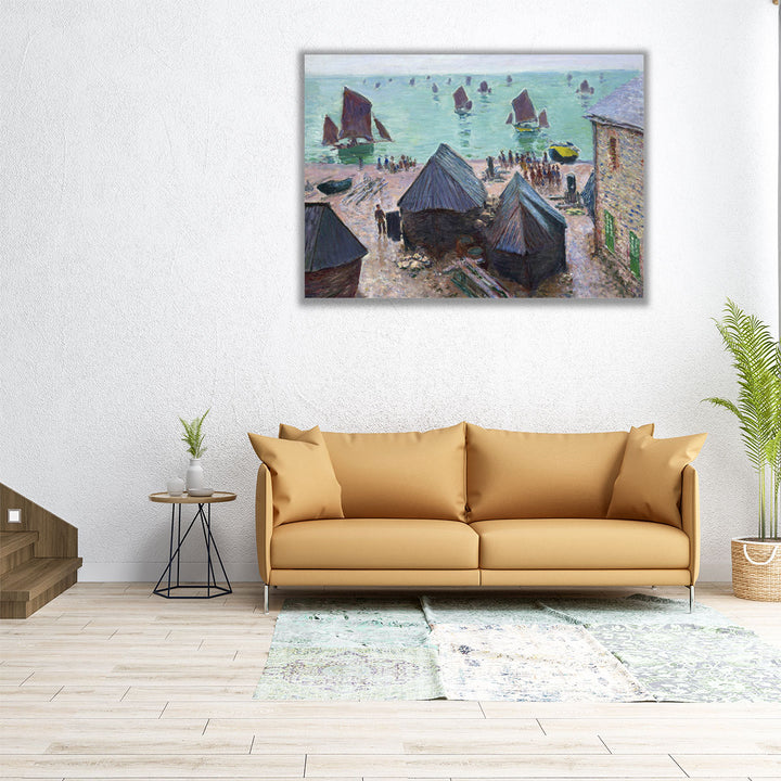 The Departure of the Boats - Canvas Print Wall Art