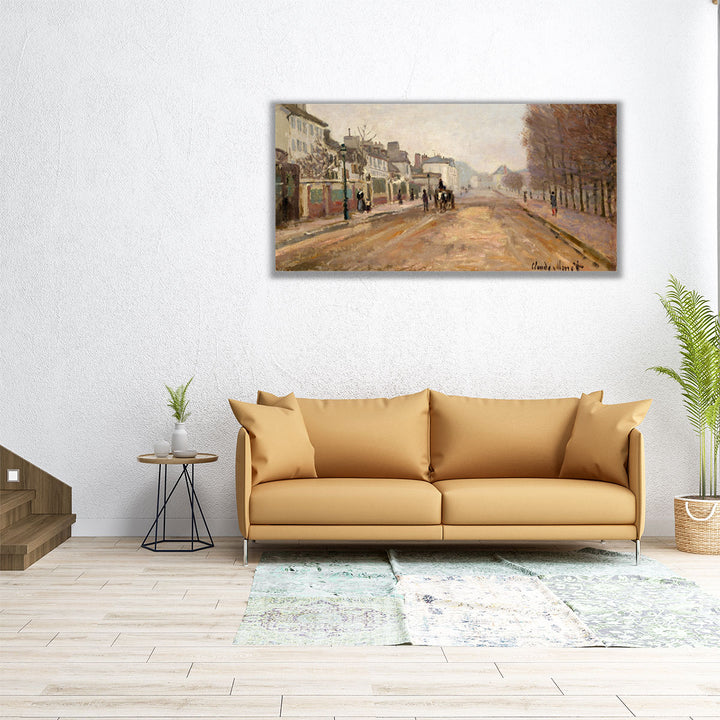 Boulevard Heloise, Argenteuil, 1872 - Canvas Print Wall Art