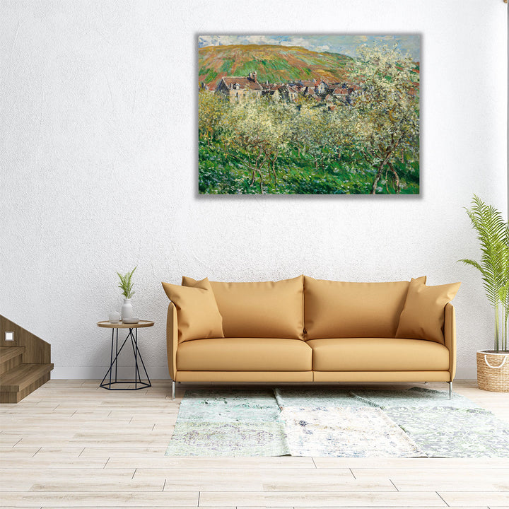 Flowering Plum Trees, 1879 - Canvas Print Wall Art