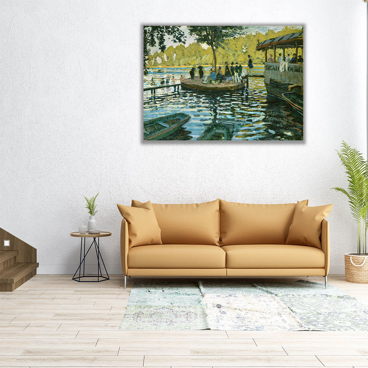 La Grenouillere, 1869 - Canvas Print Wall Art