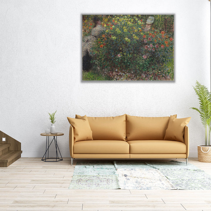 Ladies in Flowers, 1875 - Canvas Print Wall Art