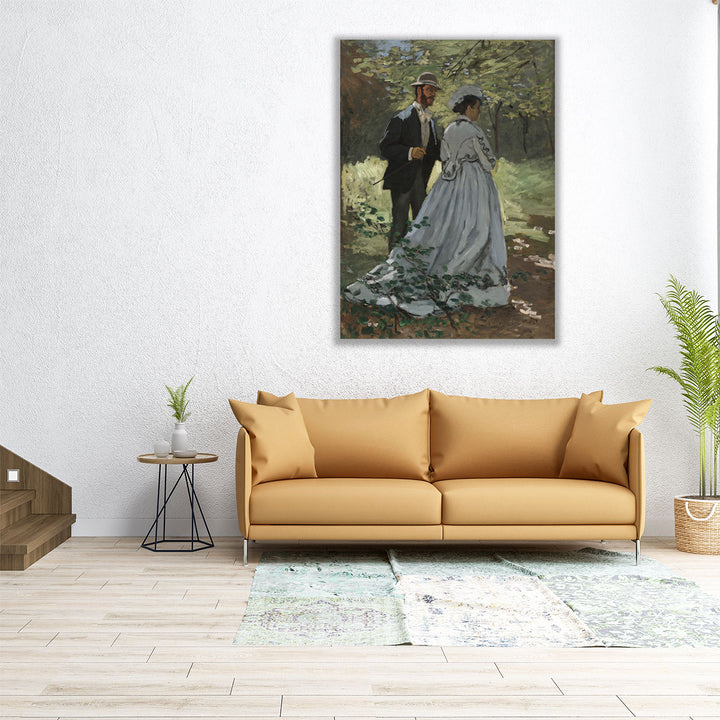 Bazille and Camille, 1865 - Canvas Print Wall Art