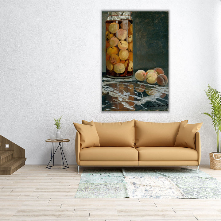 20x30 canvas print vibrant peach arrangement