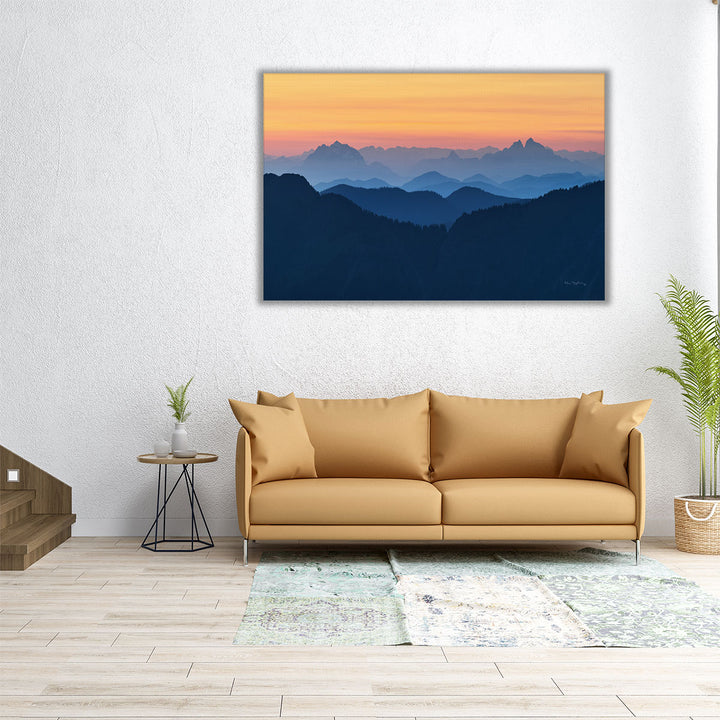 24×16 inch wrapped canvas of mountain landscape