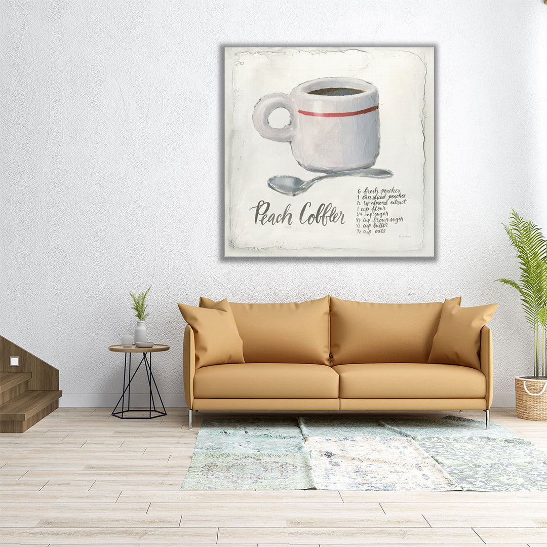 large kitchen art – simple cup and spoon design