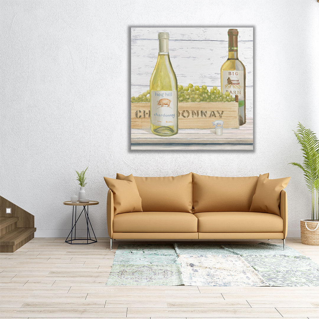 large dining art – oversized wine and fruit design