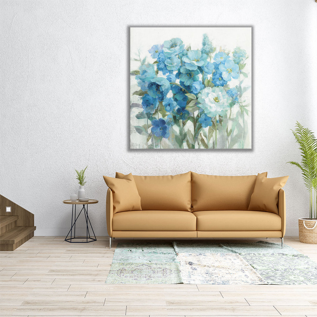 12×12 inch wrapped canvas botanical art