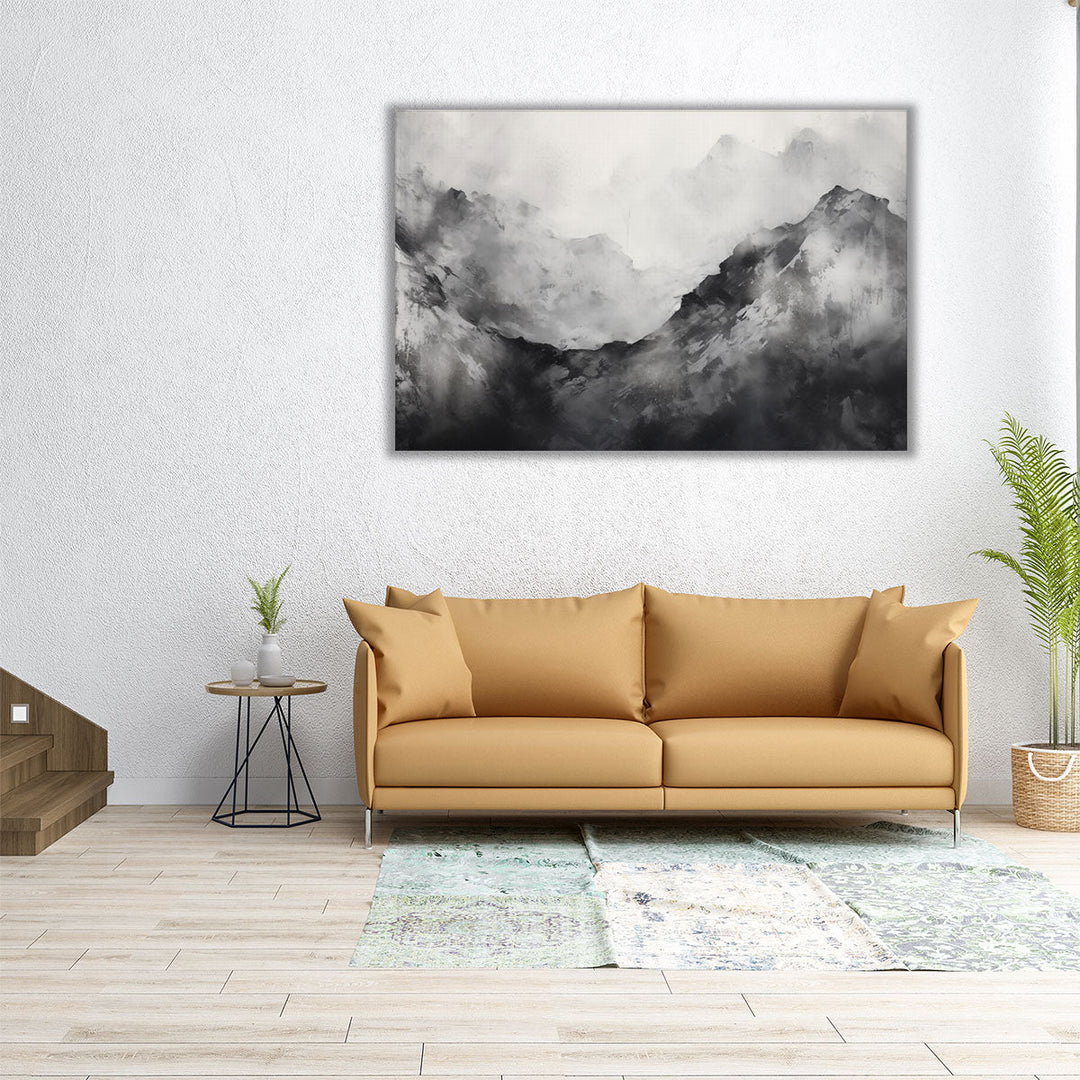 Snowy Peaks - Canvas Print Wall Art