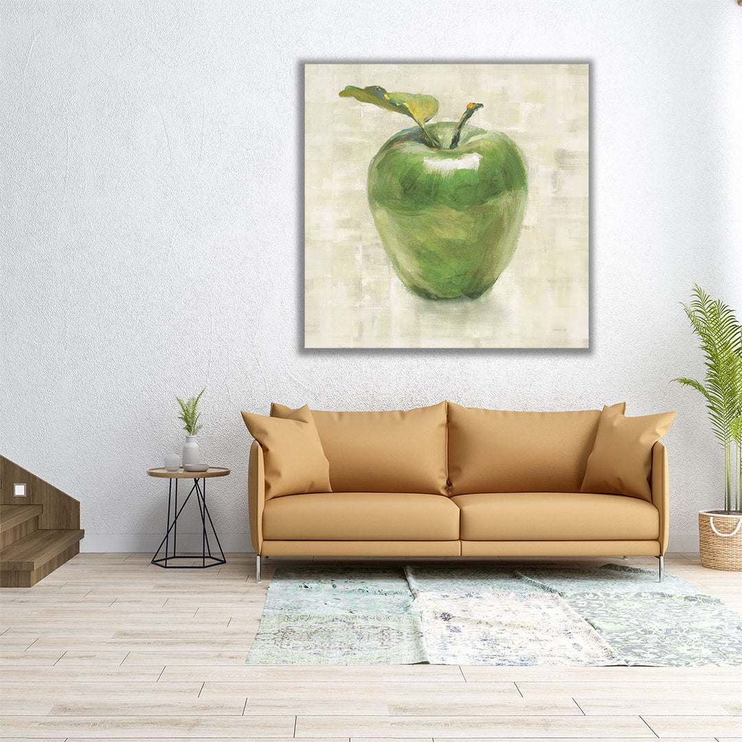 24x24 Canvas Print green apple art