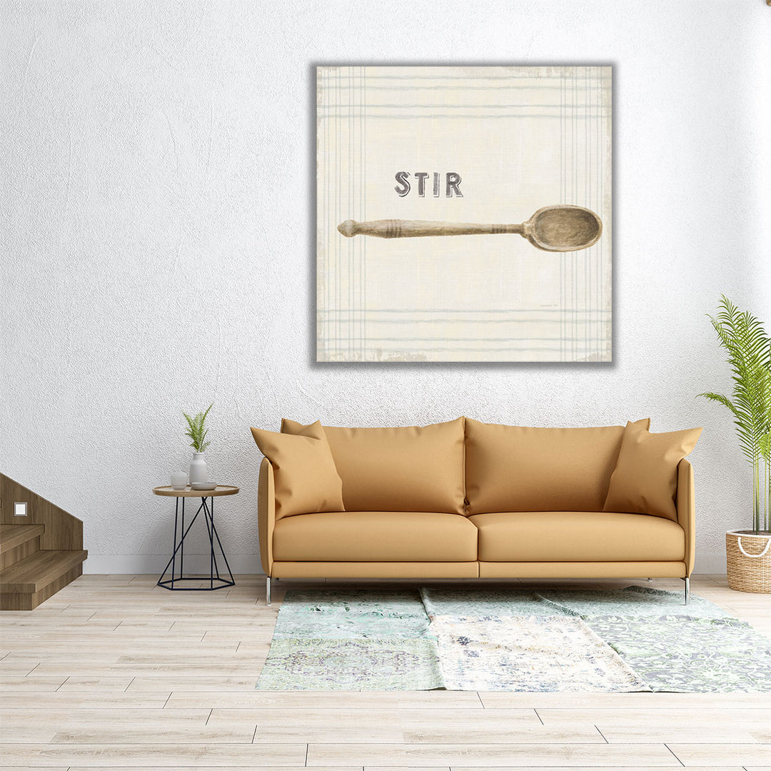 30x30 canvas print stir spoon artwork