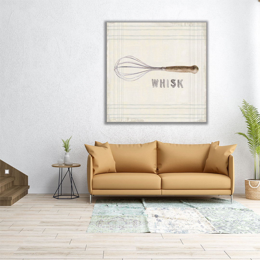 30x30 Canvas Print – impression whisk pattern