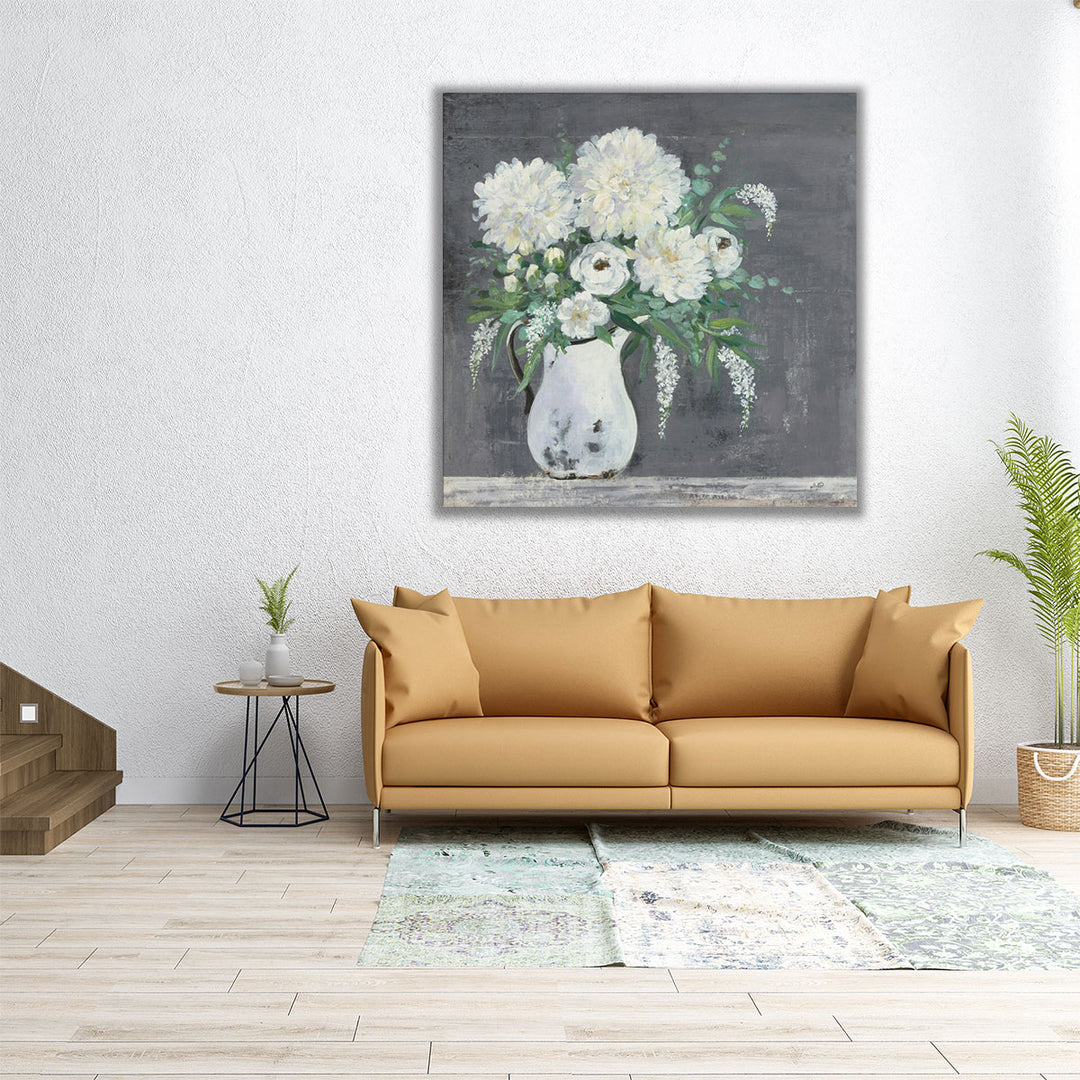24x24 Canvas Print – floral still life arrangement