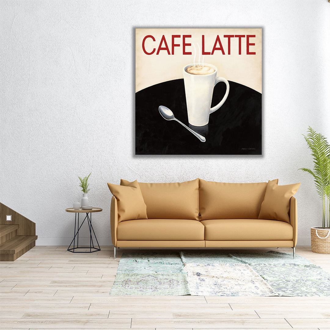 large kitchen art – red and black motif