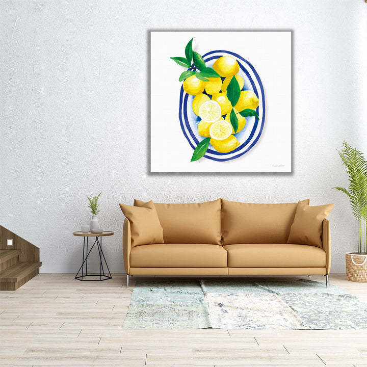 large lemon art – bold kitchen accent