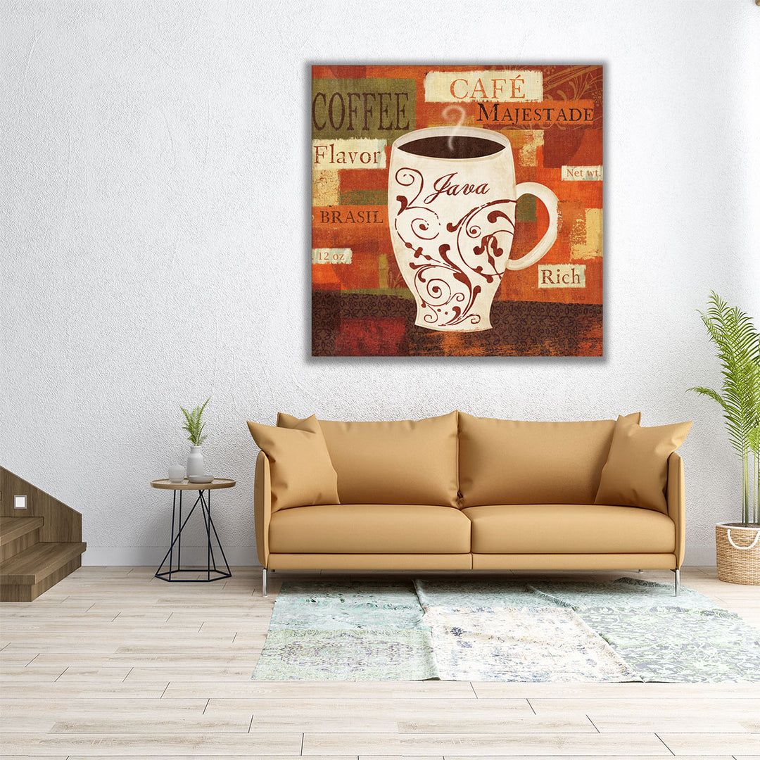 brown and orange kitchen art – cozy coffee theme