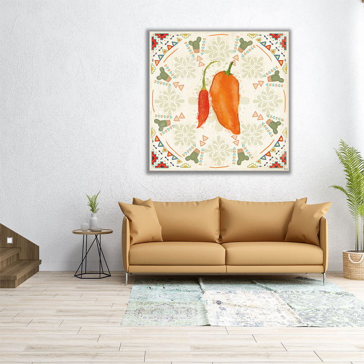 chili pepper accent – bold rustic kitchen decor