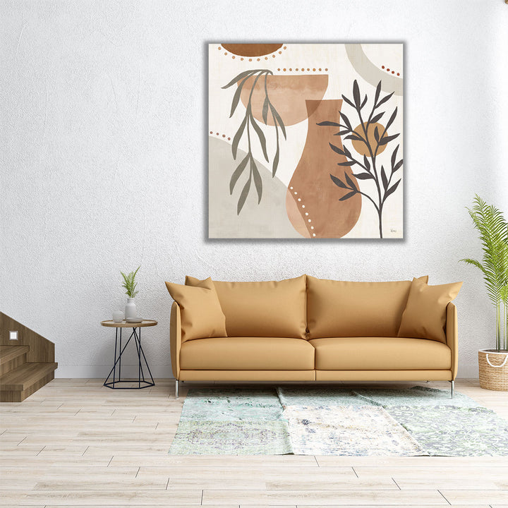 large wall art – sleek fern pattern