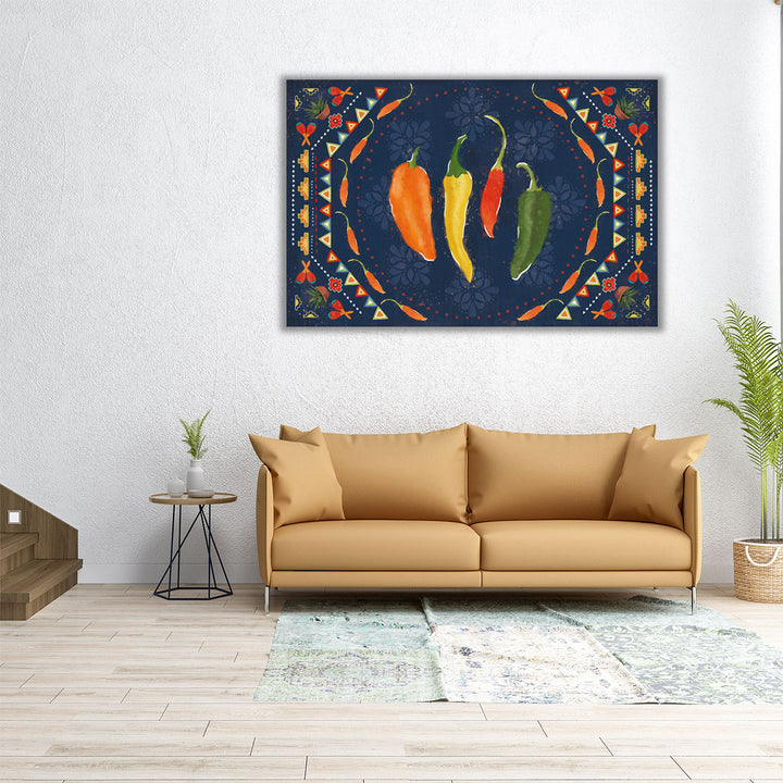 large kitchen art – oversized chilli pepper print