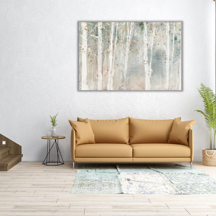 Horizontal tree artwork in abstract style