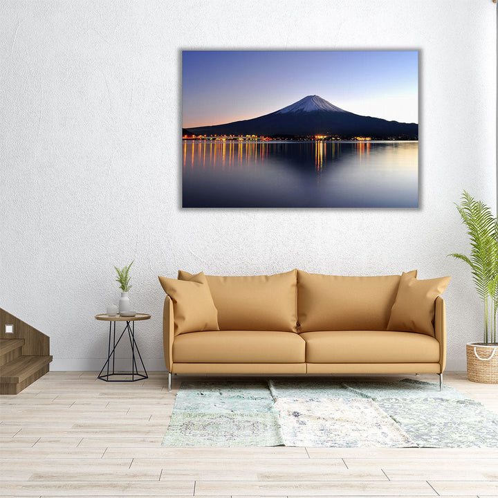 Beautiful Mount Fuji in Twilight - Canvas Print Wall Art