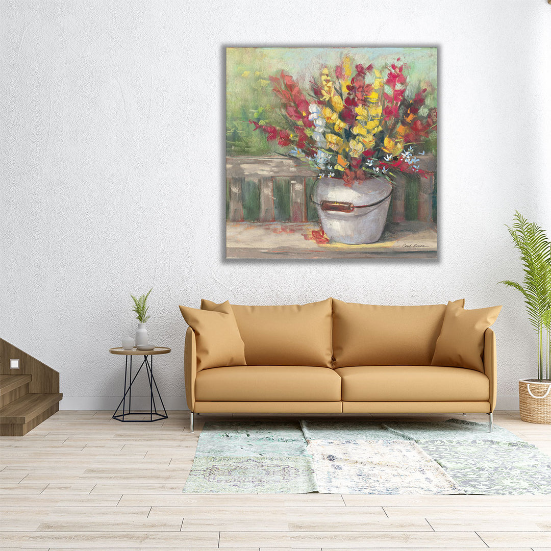 24×24 inch canvas print showcasing floral art