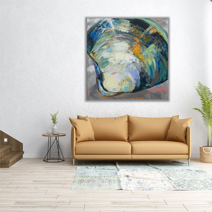 36x36 Canvas Print – detailed seashell texture