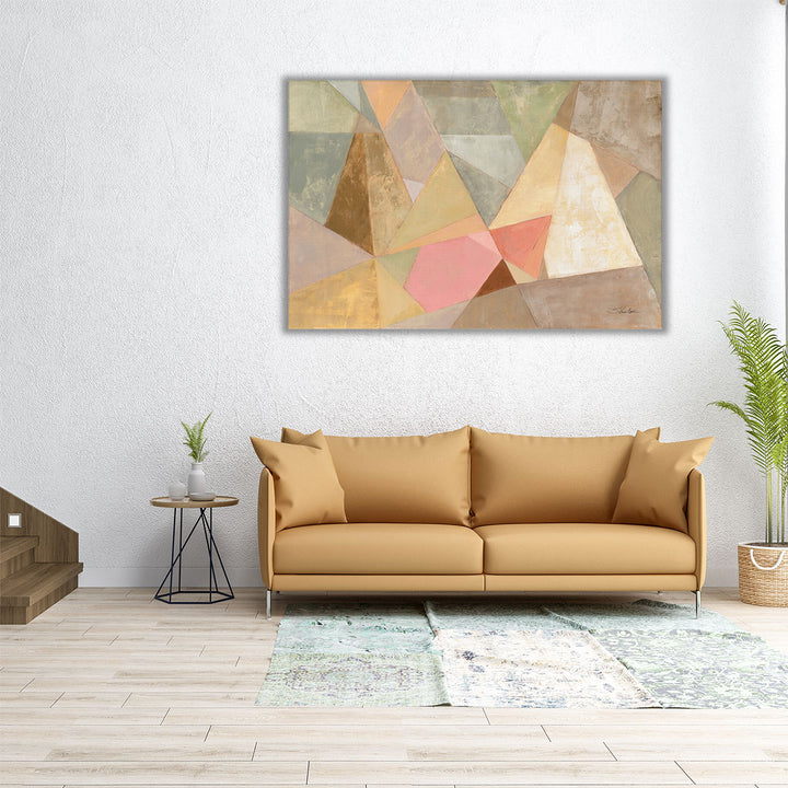 Wide-format pastel abstract composition
