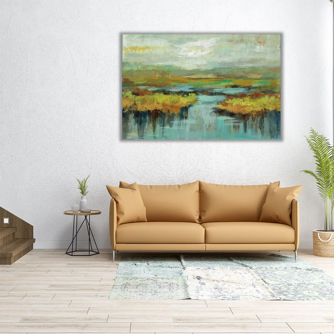 36x24 spring abstract landscape wall art