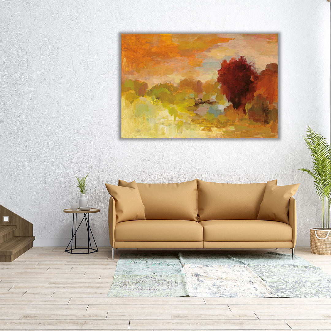 60x40 Landscape Canvas – oversized vibrant abstract painting