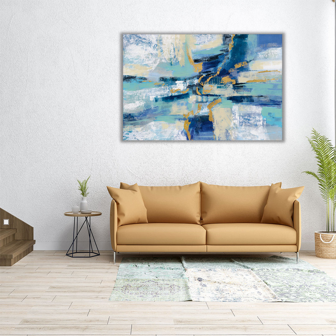 Oversized abstract textured artwork for walls