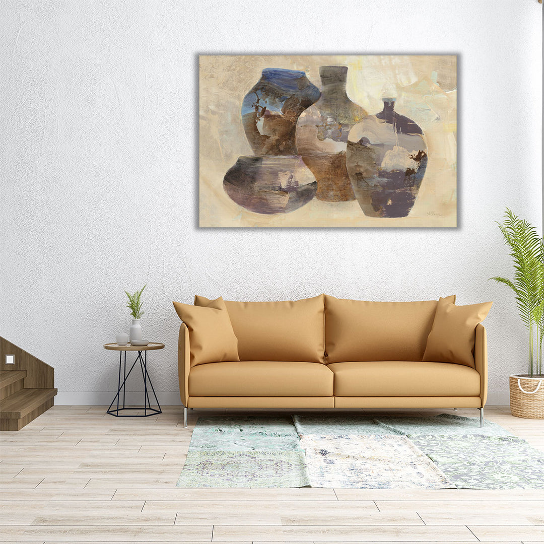 36x24 canvas print vase silhouette art