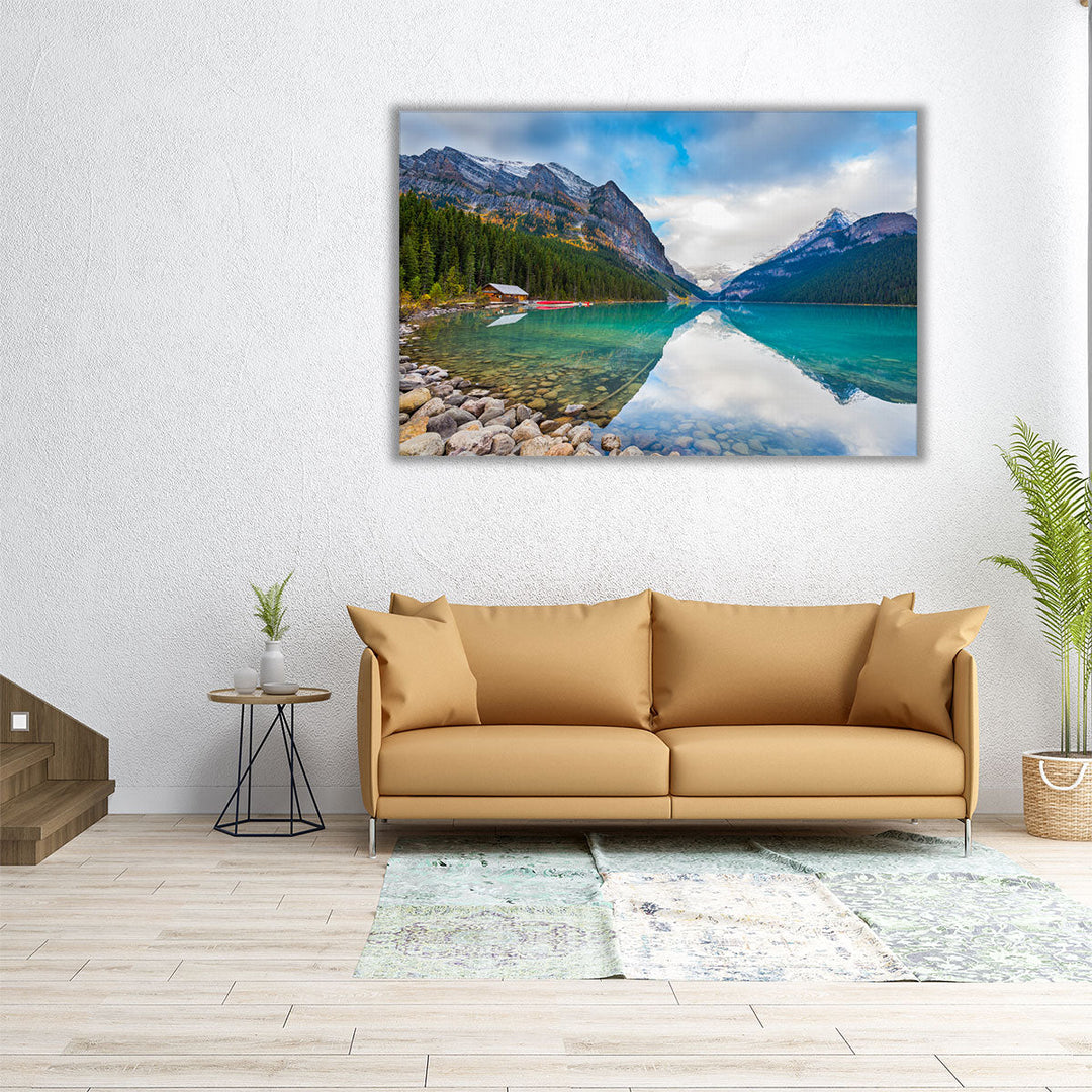 36x24 Banff mountain and lake wall art