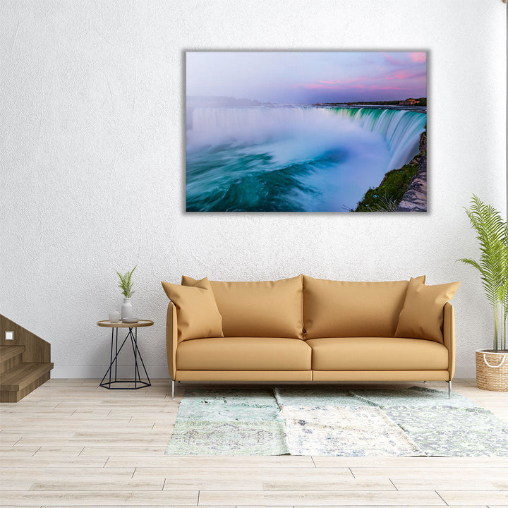 30x20 Niagara art with blue and neutral tones