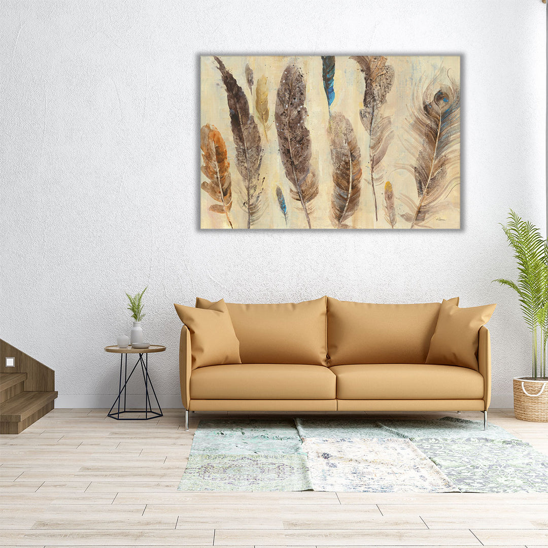 Feather Study - Canvas Print Wall Art