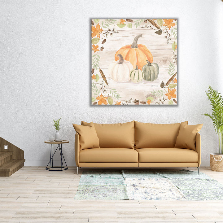 large autumn kitchen art – vibrant seasonal piece