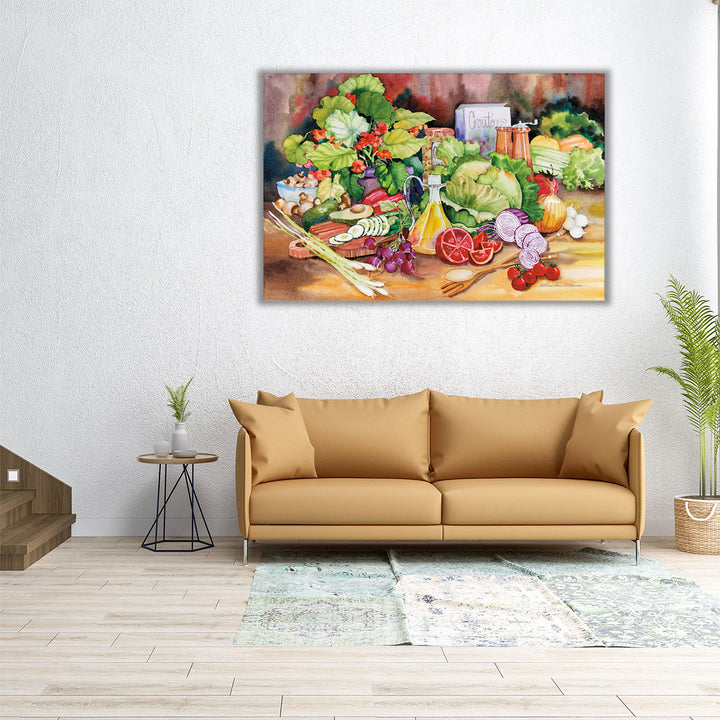 large vegetable art – statement-sized kitchen print