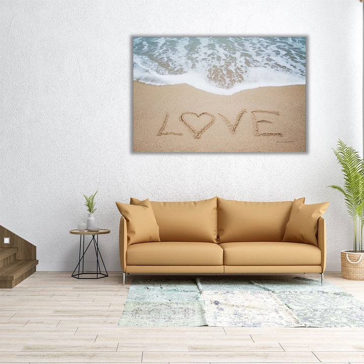 24×16 inch wrapped canvas of romantic beach