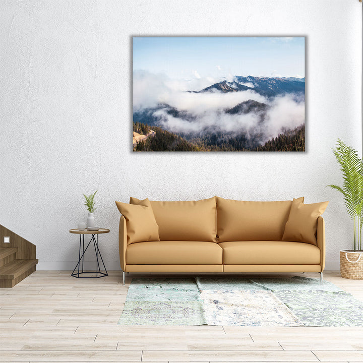 Large wall art mountain cloud scene