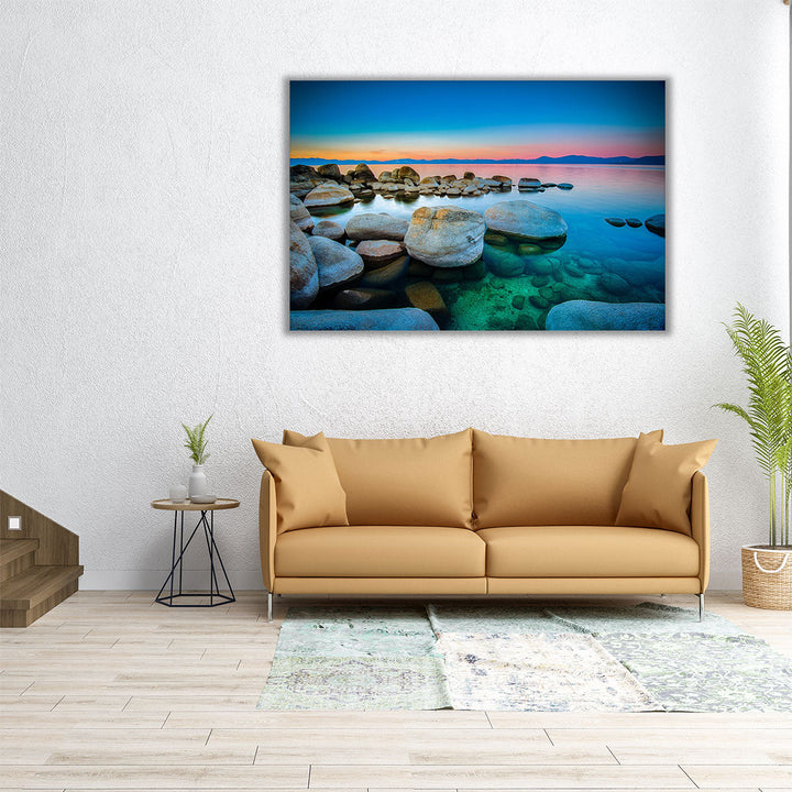 Lake Tahoe, Sierra Nevada, California - Canvas Print Wall Art