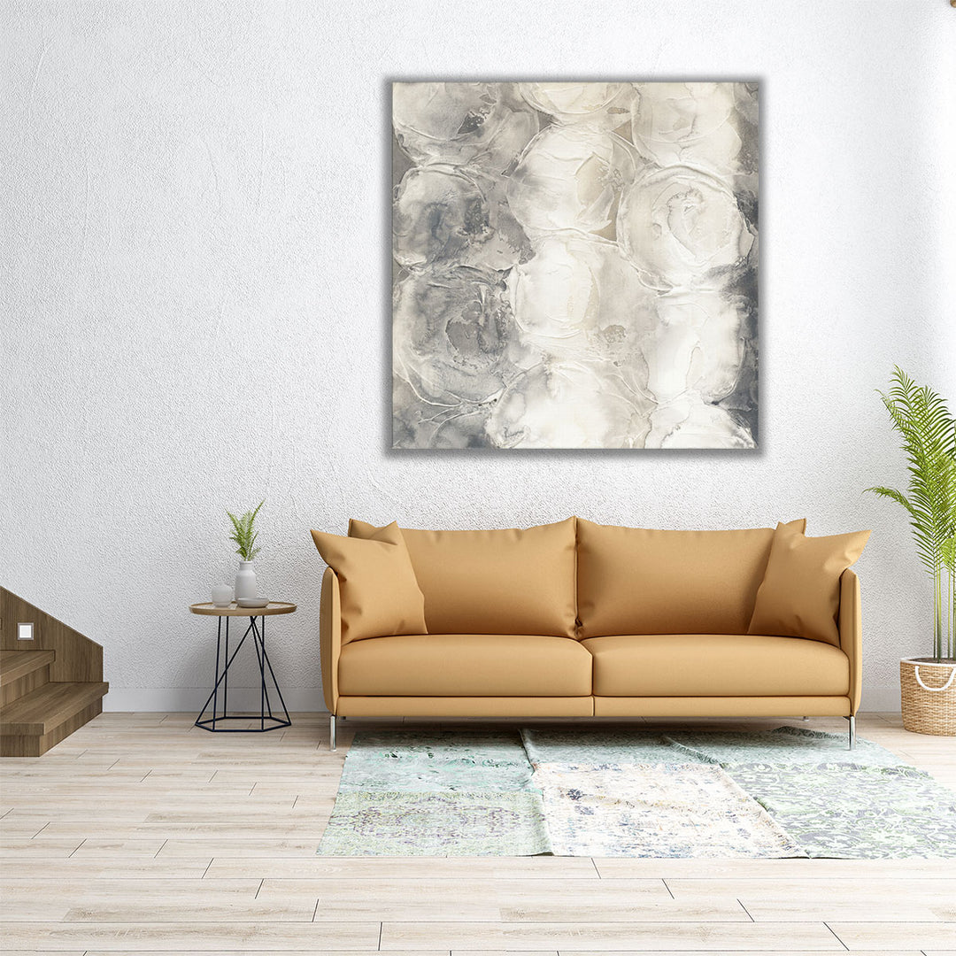 Gray Circles I - Canvas Print Wall Art