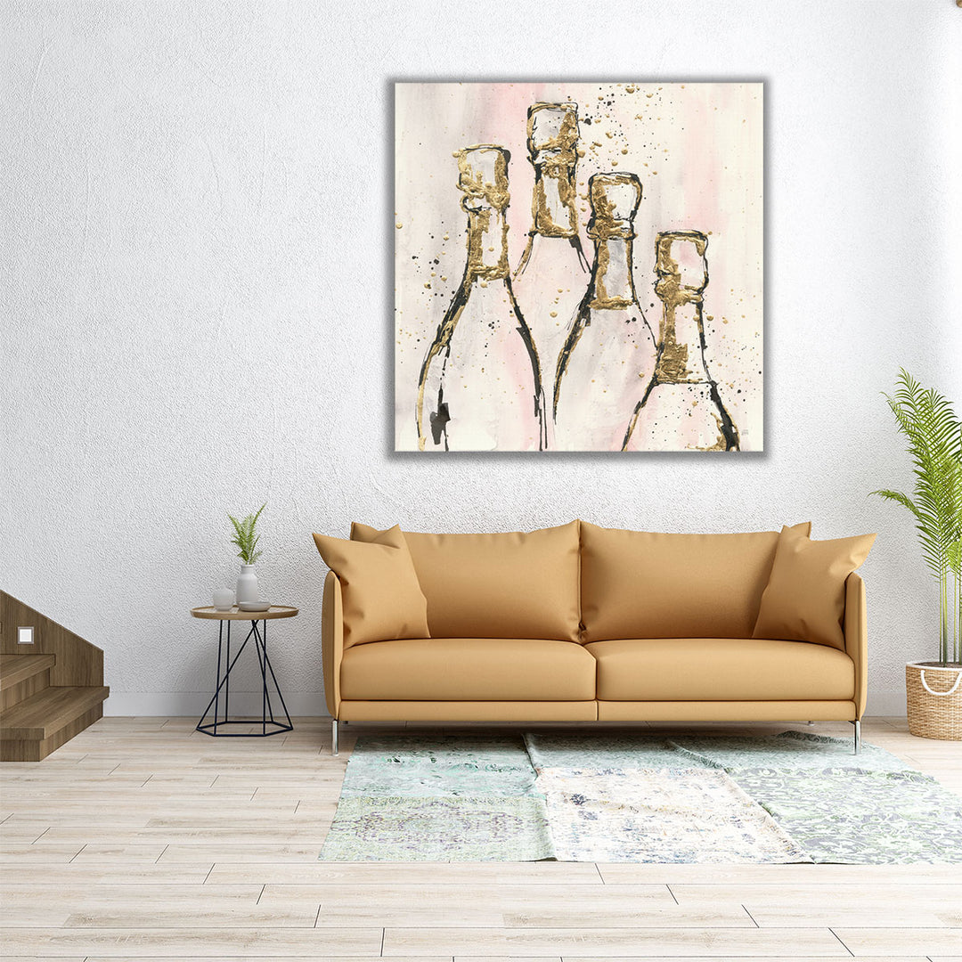 large champagne art – grand dining focal point