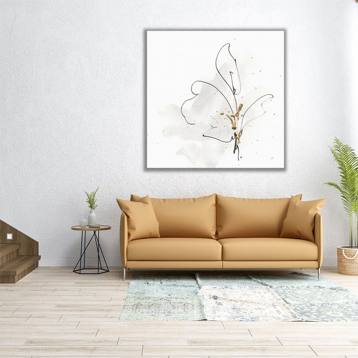 hallway decor print – abstract black lines