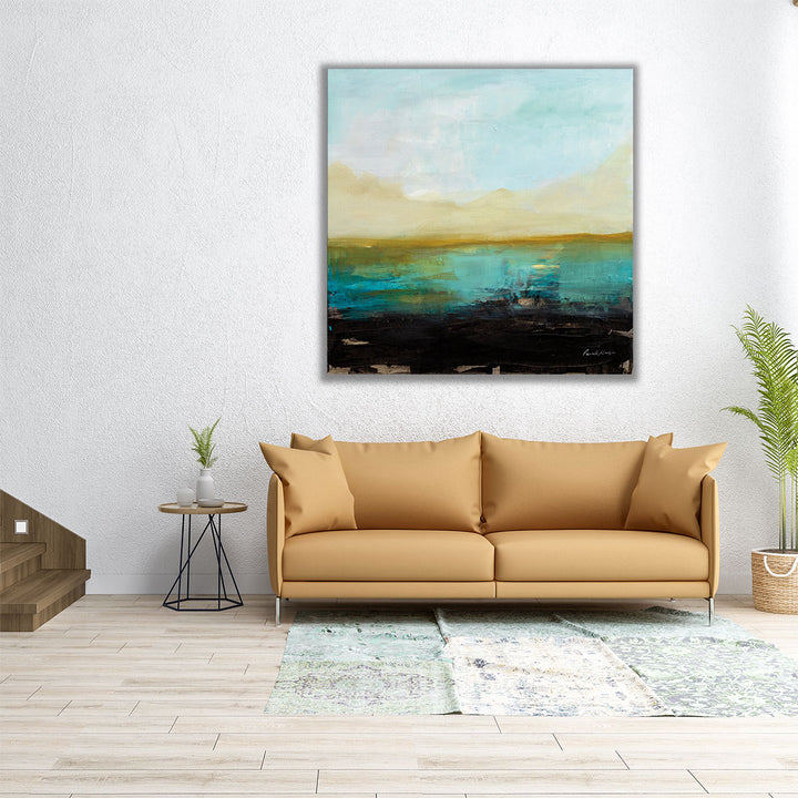 Living room canvas art modern contrast design
