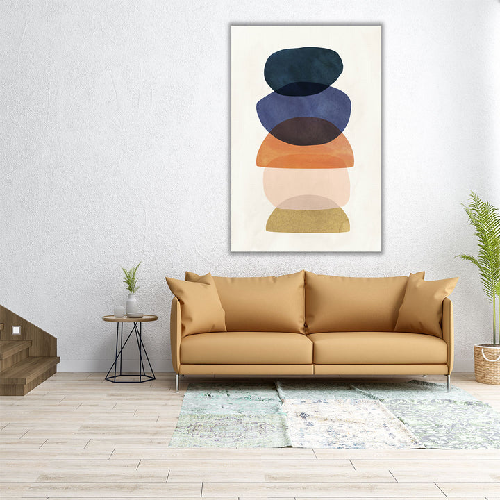 24x36 wrapped canvas geometric minimalist design