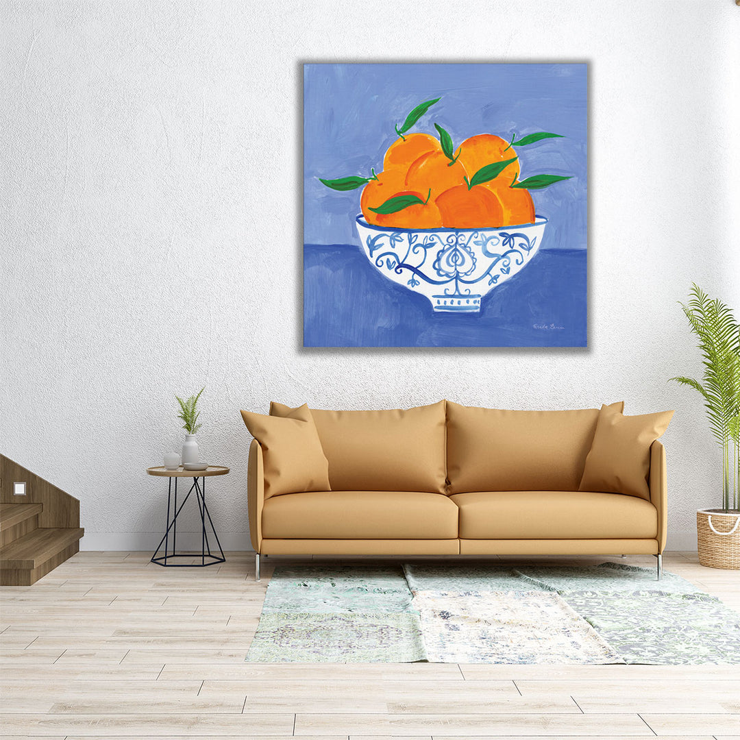 30x30 Canvas Print – orange detail close-up