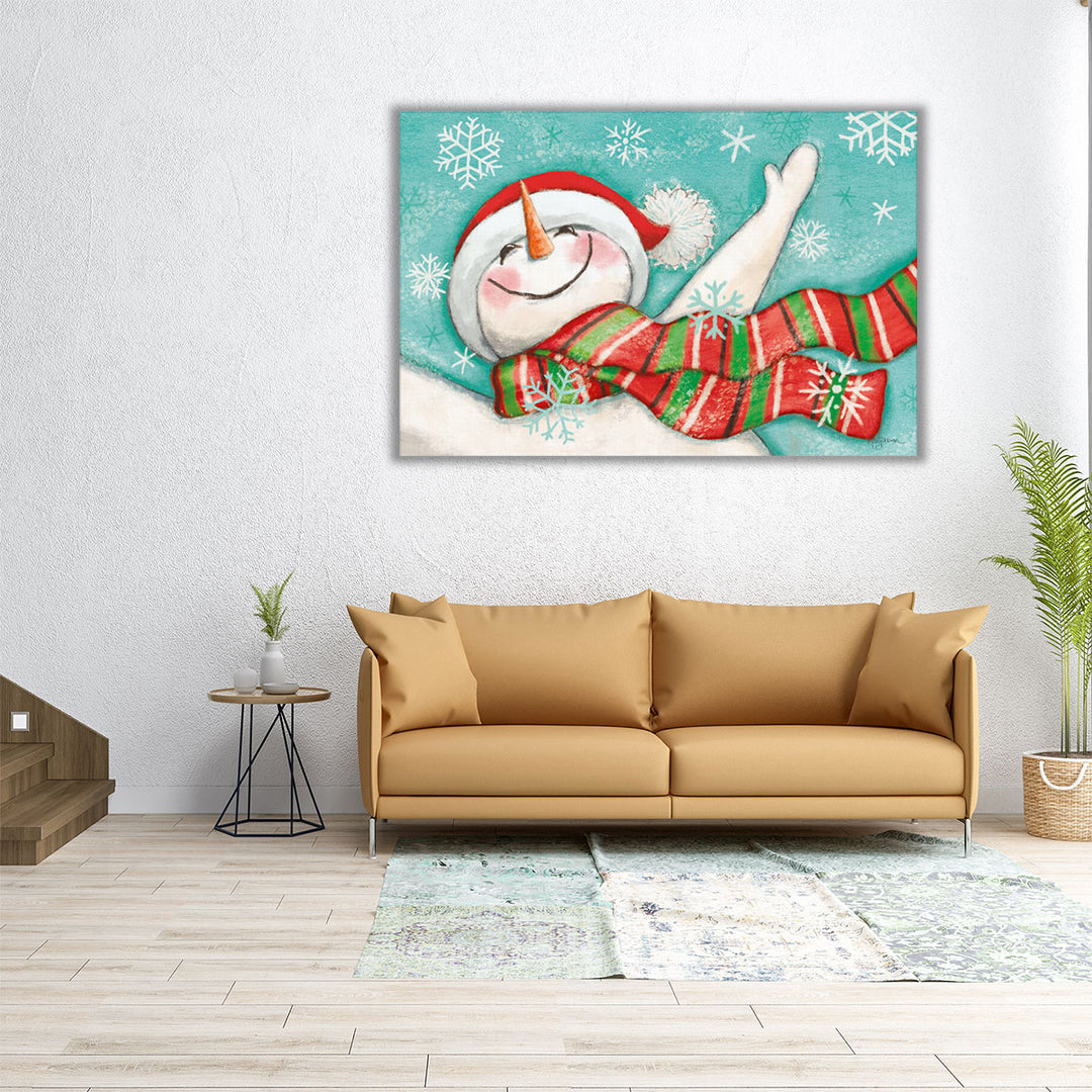 Let it Snow I Eyes Open - Canvas Print Wall Art