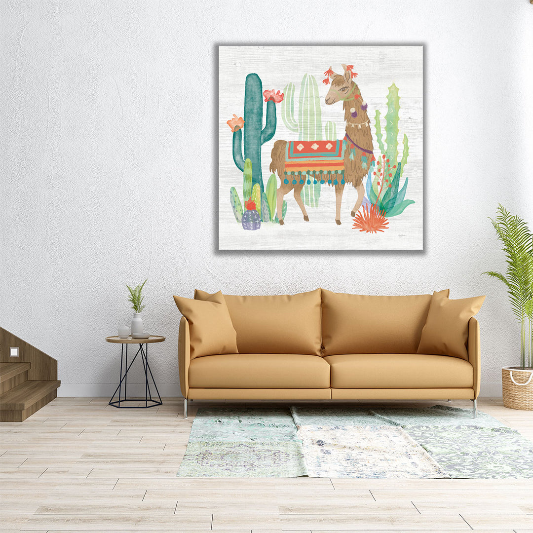 Lovely Llamas III - Canvas Print Wall Art