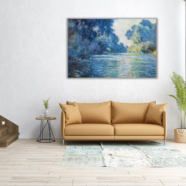 Morning on the Seine at Giverny 02, 1897 - Canvas Print Wall Art