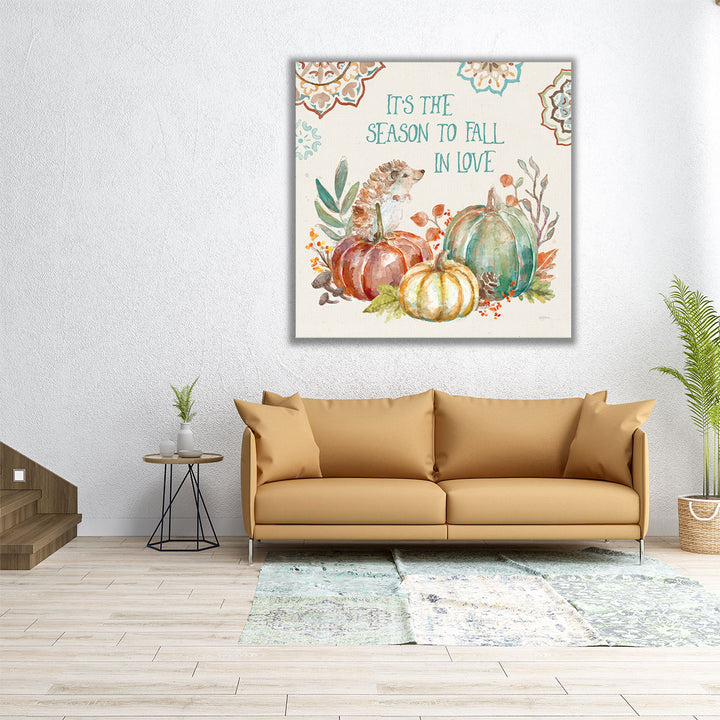 30x30 Canvas Print whimsical watercolor detail