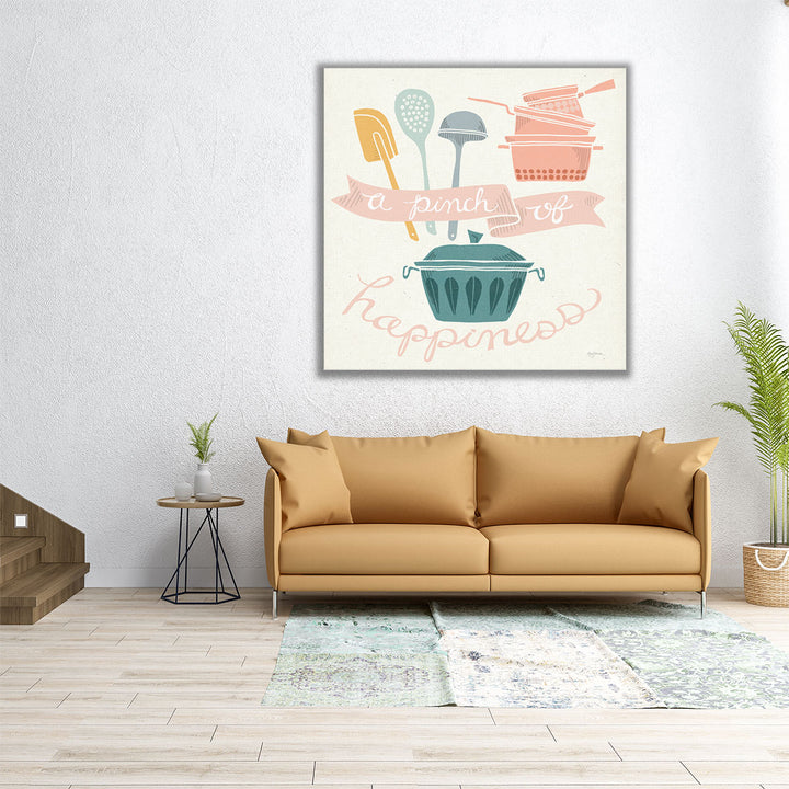 30x30 Canvas Print – minimalist spatula design